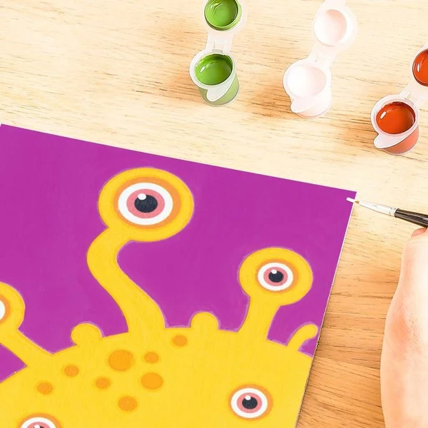 Ravensburger Malen Nach Zahlen - Gelbes Monster 4 Ravensburger Malen Nach Zahlen - Gelbes Monster – Bild 4