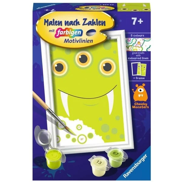 Ravensburger Malen Nach Zahlen - Grünes Monster 1 Ravensburger Malen Nach Zahlen - Grünes Monster