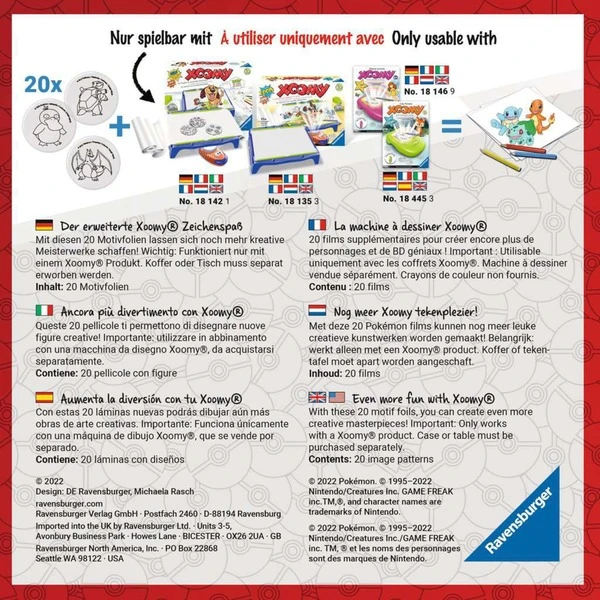 Ravensburger Xoomy Erweiterungsset Pokémon, Malen 3 Ravensburger Xoomy Erweiterungsset Pokémon, Malen – Bild 3