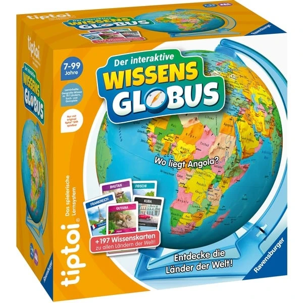 Ravensburger Tiptoi Der Interaktive Wissens-Globus, Lernspiel 1 Ravensburger Tiptoi Der Interaktive Wissens-Globus, Lernspiel