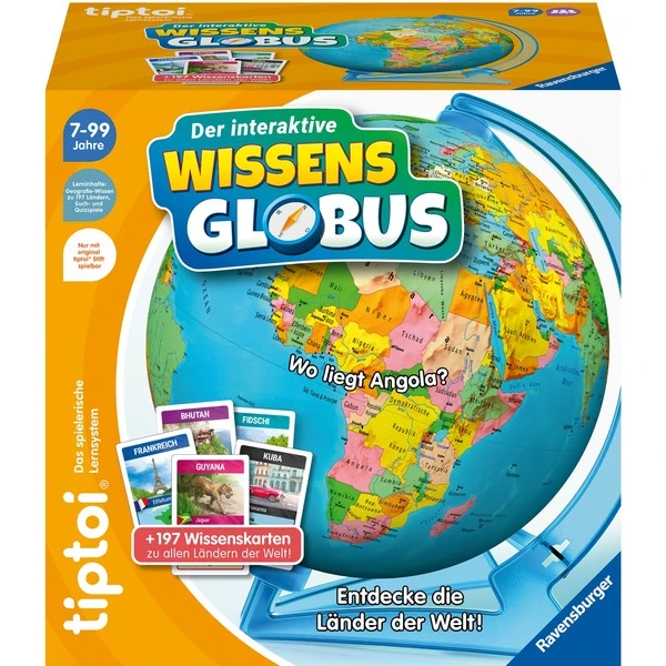 Ravensburger Tiptoi Der Interaktive Wissens-Globus, Lernspiel 2 Ravensburger Tiptoi Der Interaktive Wissens-Globus, Lernspiel – Bild 2