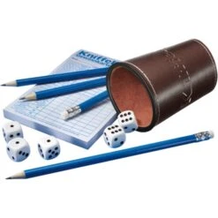 Schmidt Spiele Kniffel Mit Lederwürfelbecher, Würfelspiel -Spielzeugwelt Verkauf Schmidt Spiele Kniffel mit Lederw rfelbecher W rfelspiel@@1sgsk015 2