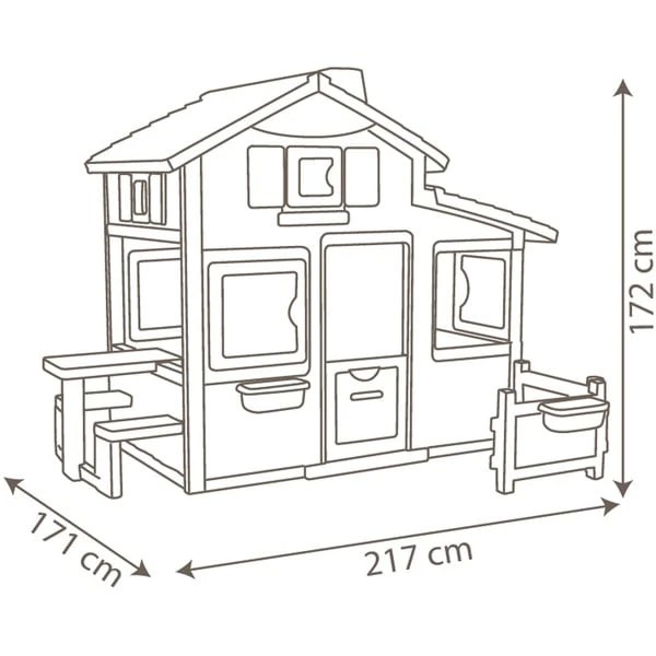 Smoby Neo Friends Spielhaus Mit Vorgarten, Gartenspielgerät 6 Smoby Neo Friends Spielhaus Mit Vorgarten, Gartenspielgerät – Bild 6