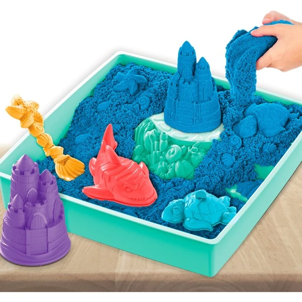 Spin Master Kinetic Sand - Sandbox Set Blau, Spielsand 8 Spin Master Kinetic Sand - Sandbox Set Blau, Spielsand – Bild 8