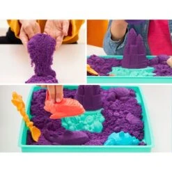 Spin Master Kinetic Sand - Sandbox Set Lila, Spielsand -Spielzeugwelt Verkauf Spin Master Kinetic Sand Sandbox Set lila Spielsand@@100007966 3