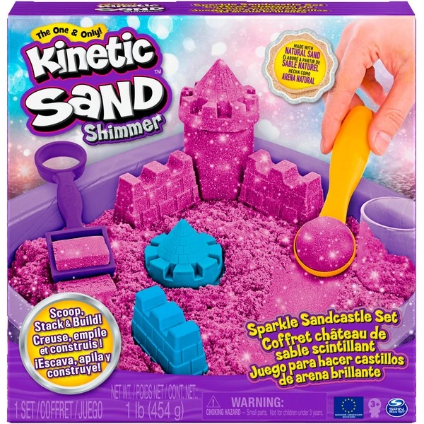 Spin Master Kinetic Sand - Schimmer Sandbox Set Lila, Spielsand 7 Spin Master Kinetic Sand - Schimmer Sandbox Set Lila, Spielsand – Bild 7