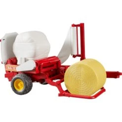 Bruder Ballenwickler Mit Ockerbraunem Und Schwarzem Rundballen, Modellfahrzeug -Spielzeugwelt Verkauf bruder Ballenwickler mit ockerbraunem und schwarzem Rundballen Modellfahrzeug@@1ssbz002 2