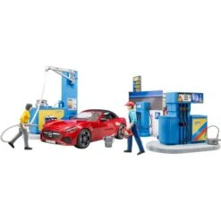 Bruder Bworld Tankstelle Mit Waschplatz, Spielfigur -Spielzeugwelt Verkauf bruder bworld Tankstelle mit Waschplatz Spielfigur@@1735627 2
