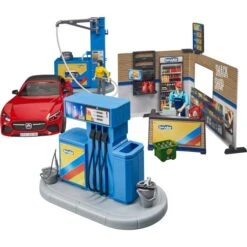Bruder Bworld Tankstelle Mit Waschplatz, Spielfigur -Spielzeugwelt Verkauf bruder bworld Tankstelle mit Waschplatz Spielfigur@@1735627 5